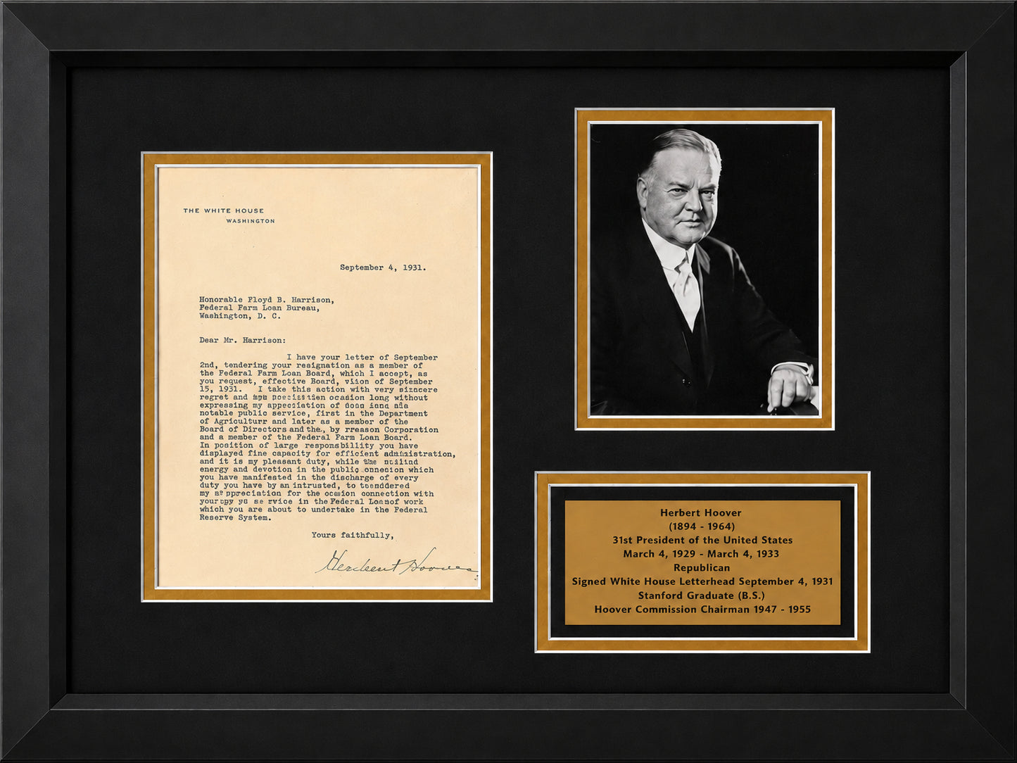 Herbert Hoover Letter