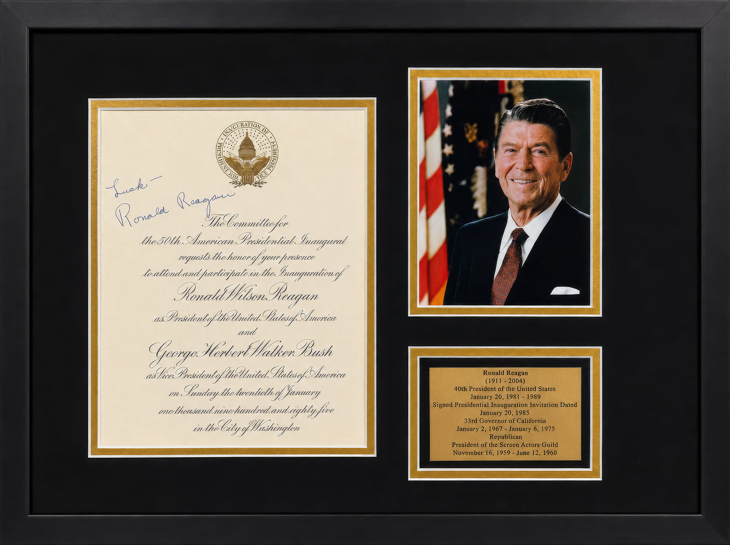 Ronald Regan Invitation