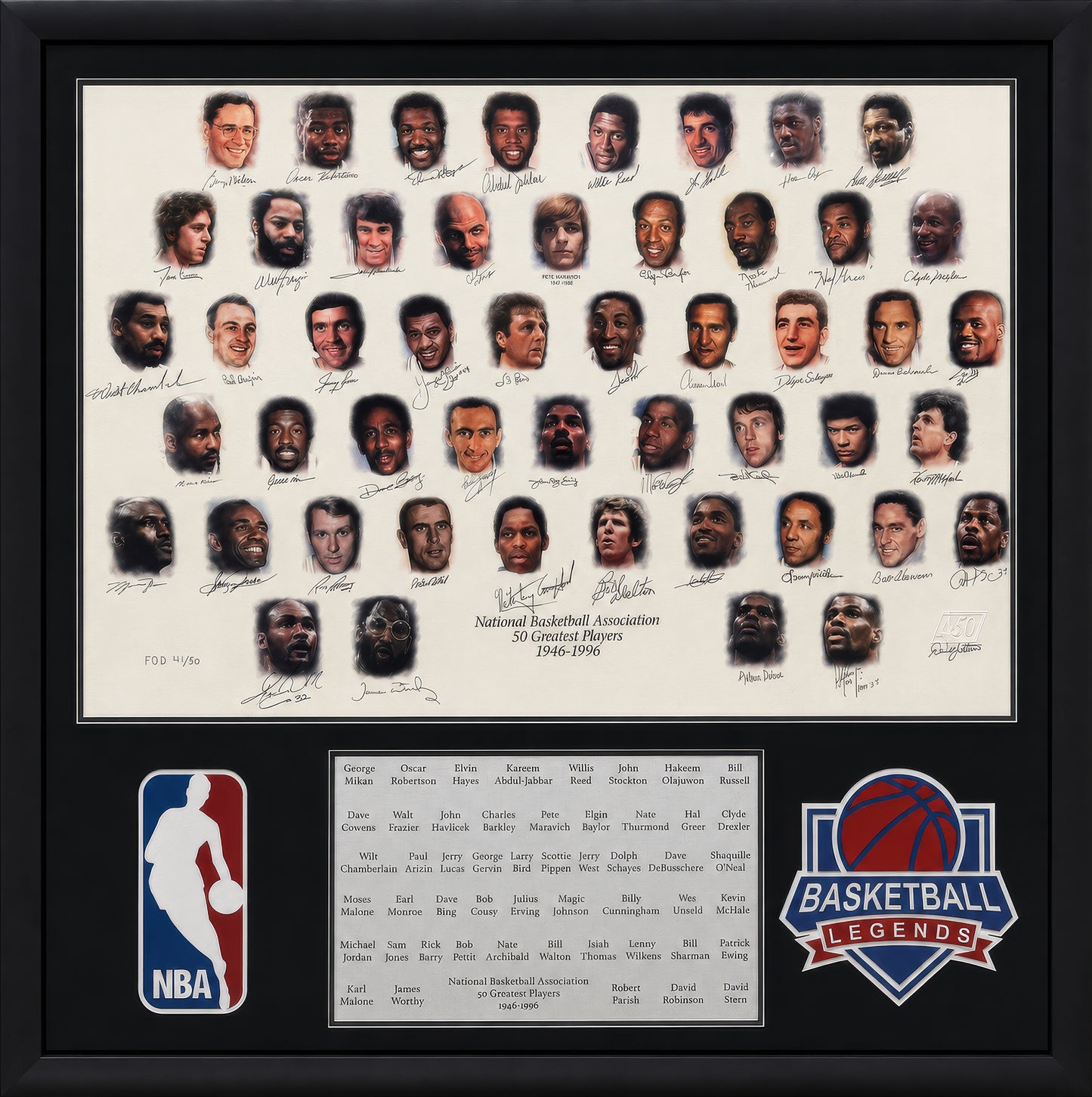 Basketball 50 Greatest Poster