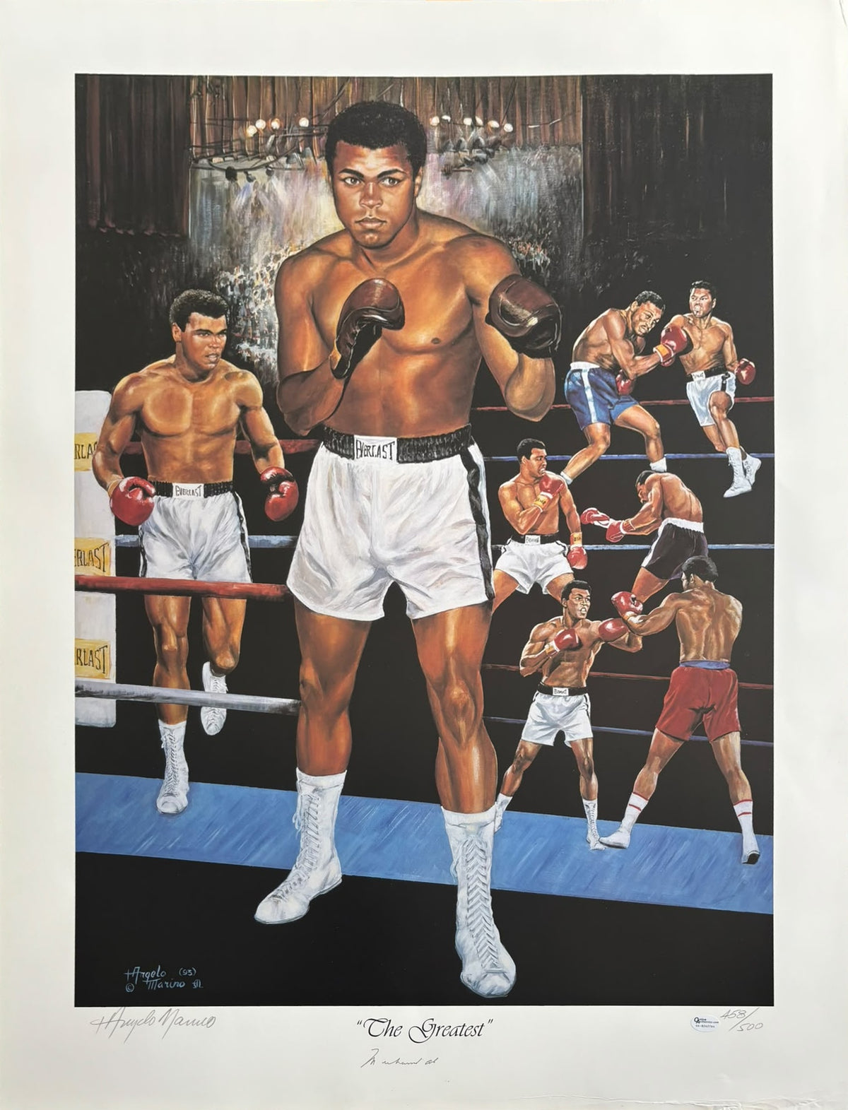 Muhammad Ali "The Greatest" 1993 Limited Edition Lithograph – Signed by Muhammad Ali & Angelo Marino